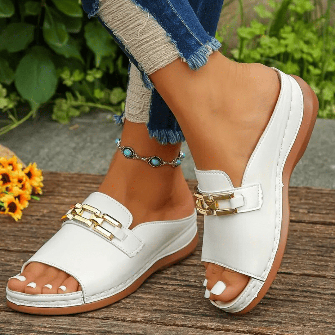 Laura - Orthopedic Leather Sandals
