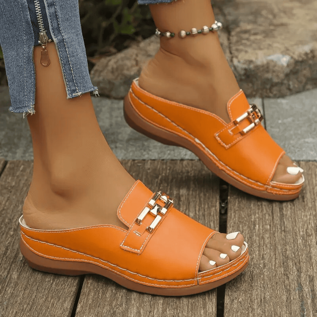 Laura - Orthopedic Leather Sandals