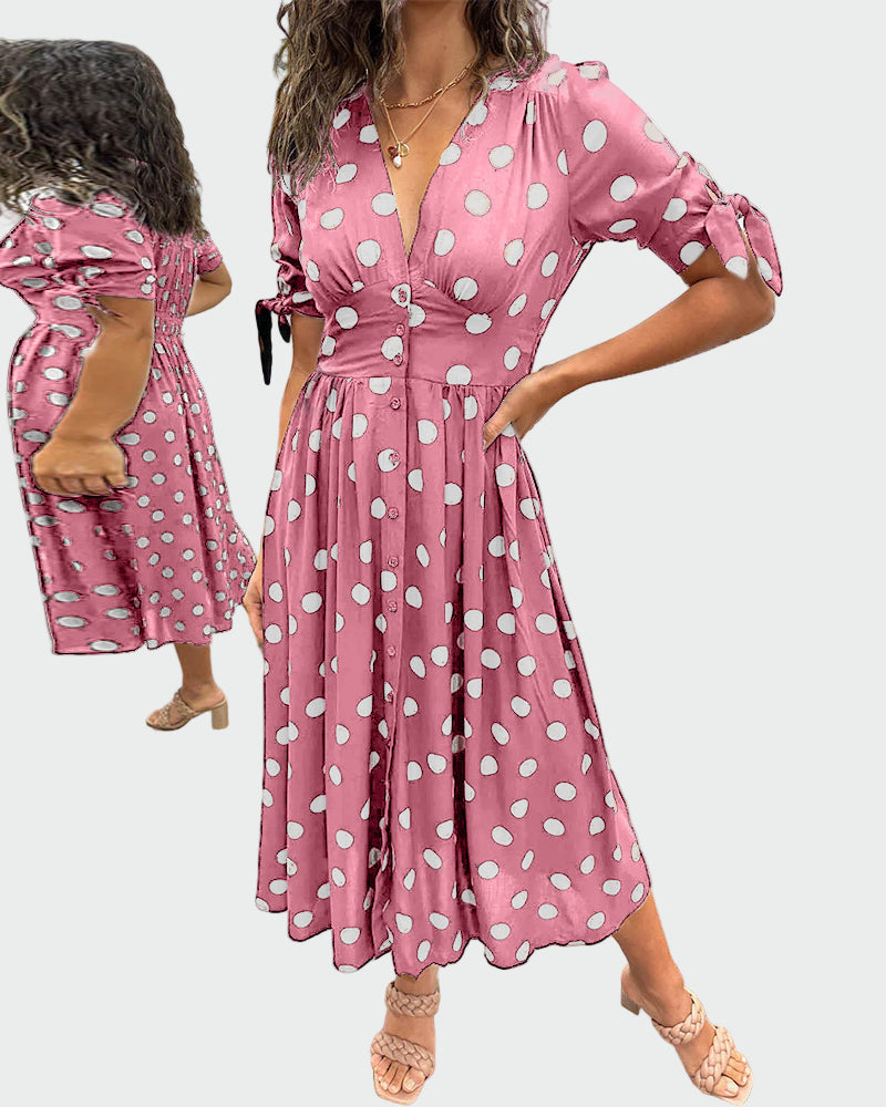 Εντυπωσιακό Πουά Φόρεμα