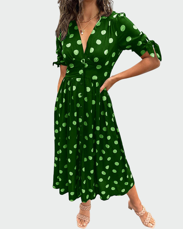 Εντυπωσιακό Πουά Φόρεμα