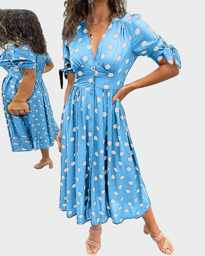 Εντυπωσιακό Πουά Φόρεμα