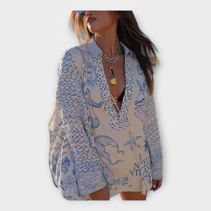 Αέρινο Καφτάν με Διαχρονική Κομψότητα