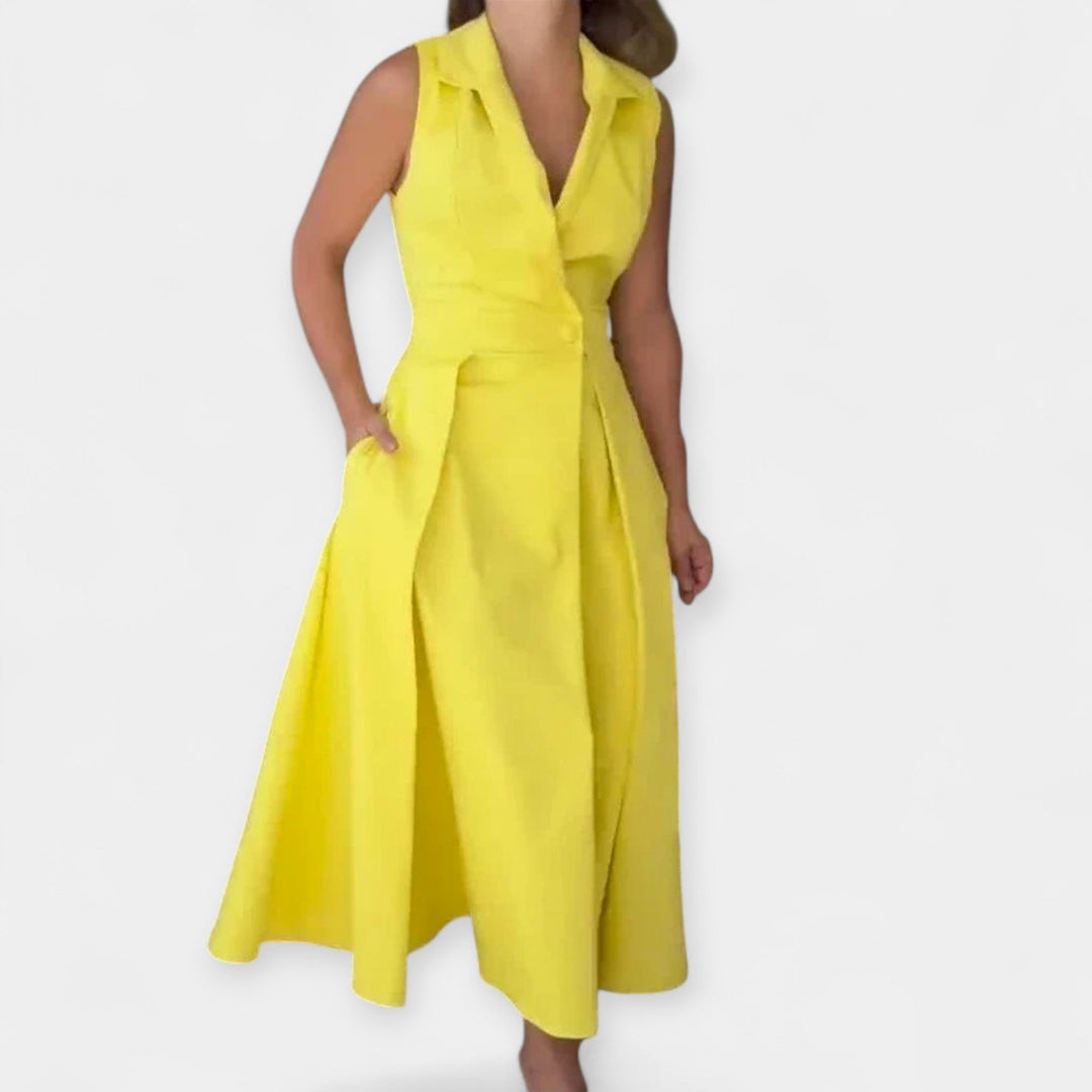 Μίντι Φόρεμα με Γιακά