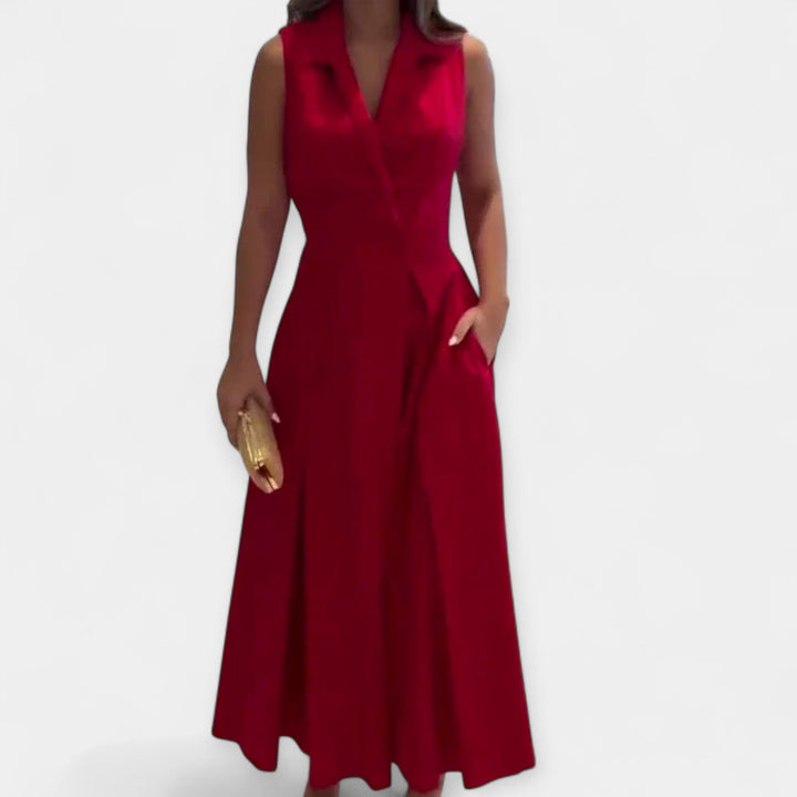 Μίντι Φόρεμα με Γιακά