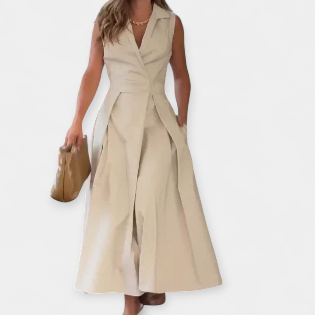 Μίντι Φόρεμα με Γιακά