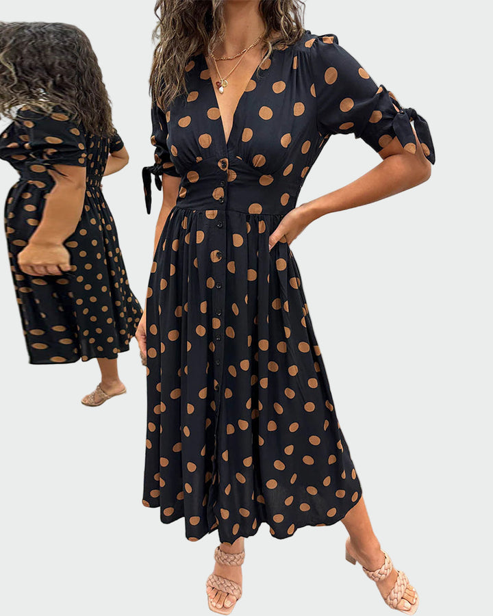 Εντυπωσιακό Πουά Φόρεμα