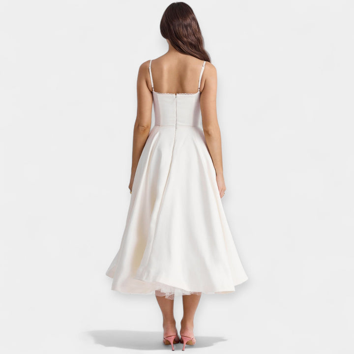 Μίντι Φόρεμα με Τούλι και Στυλ