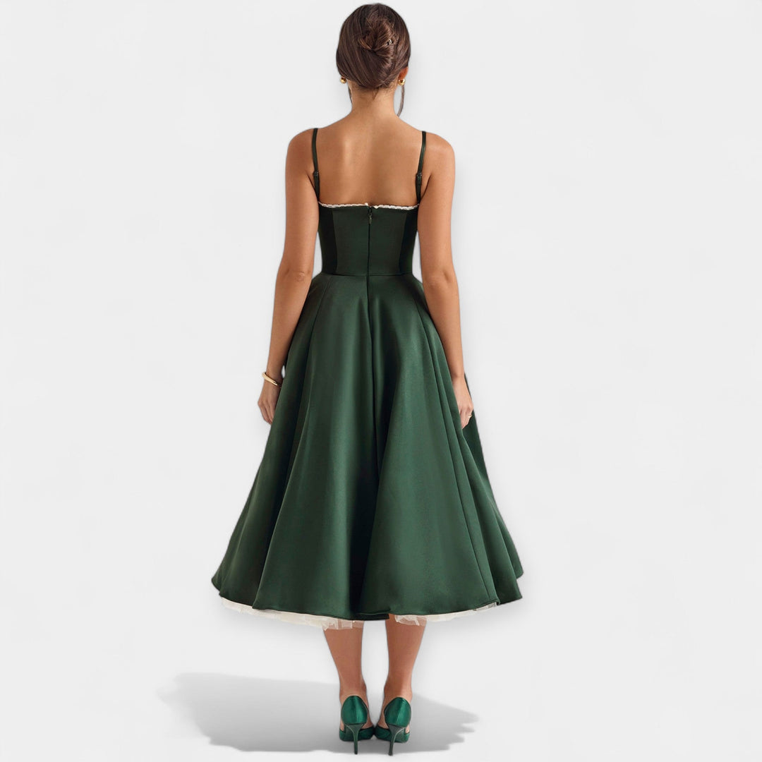 Μίντι Φόρεμα με Διαφάνειες Τούλι