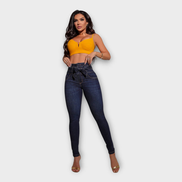 Ψηλόμεσο Τζιν με Ζώνη Δέσιμο