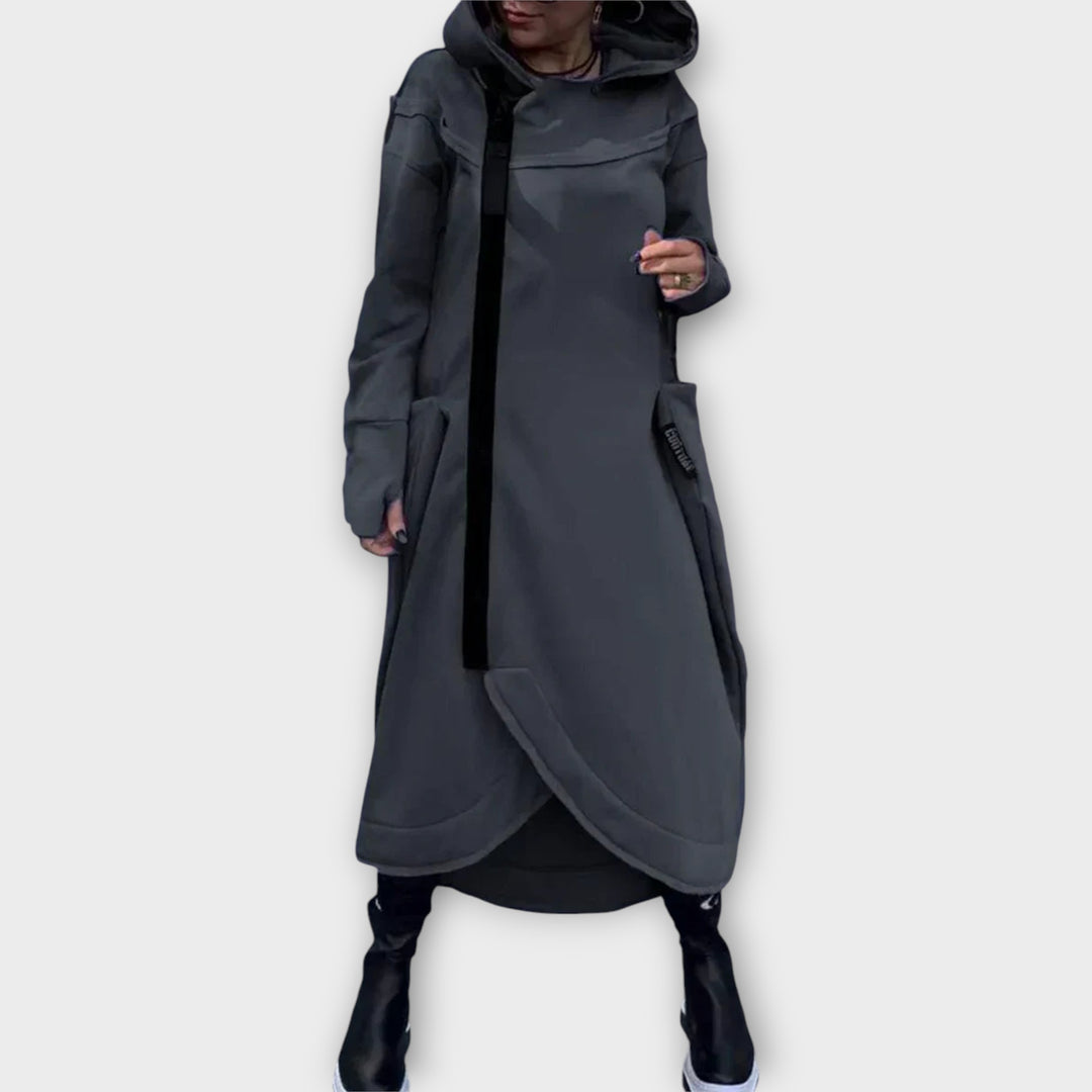 Μακρύ Παρκά με Μοντέρνο Σχεδιασμό και Χαλαρή Γραμμή