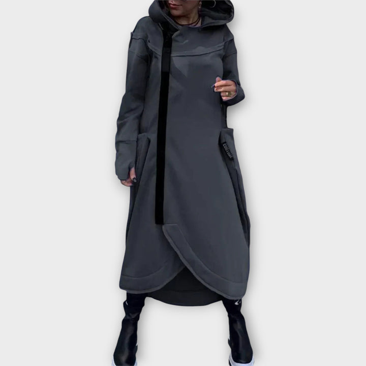 Μακρύ Παρκά με Μοντέρνο Σχεδιασμό και Χαλαρή Γραμμή