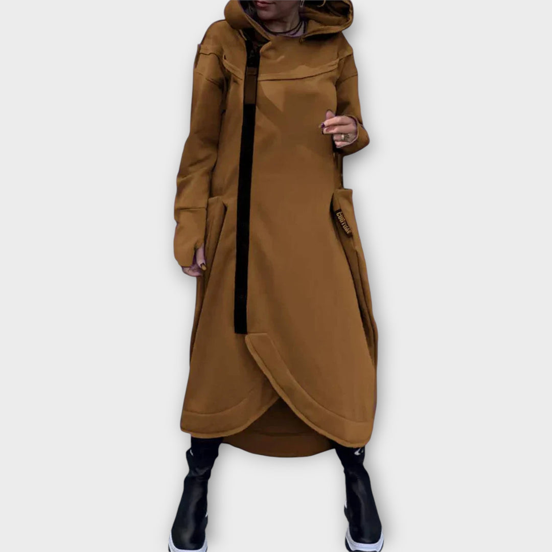 Μακρύ Παρκά με Μοντέρνο Σχεδιασμό και Χαλαρή Γραμμή