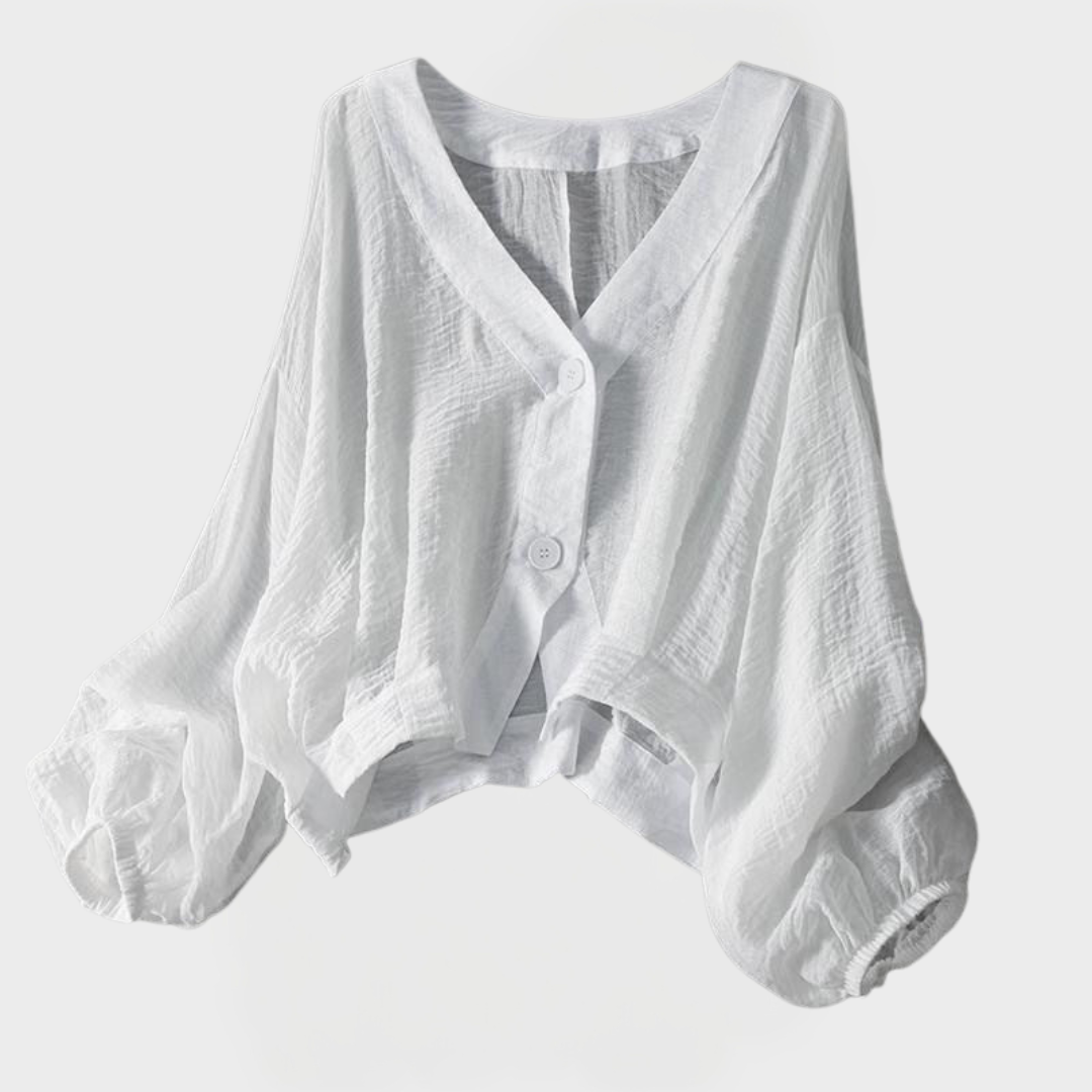 Αέρινη Λινή Μπλούζα