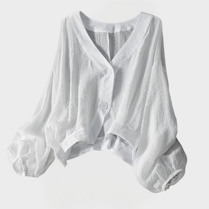 Αέρινη Λινή Μπλούζα