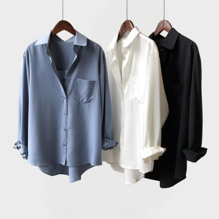 Κομψή Πουκαμίσα Μπλούζα