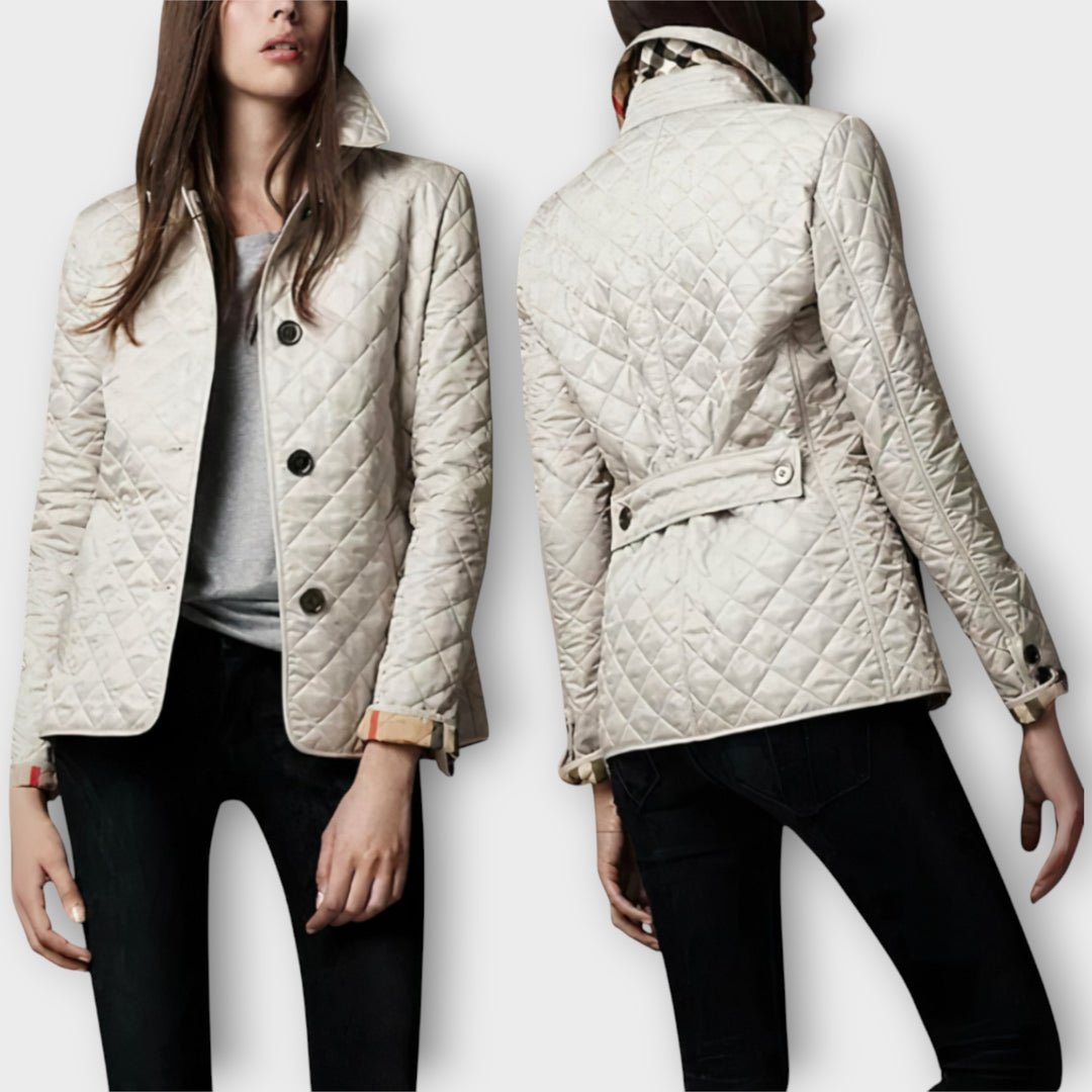 Καπιτονέ Σακάκι με Κομψή Γραμμή