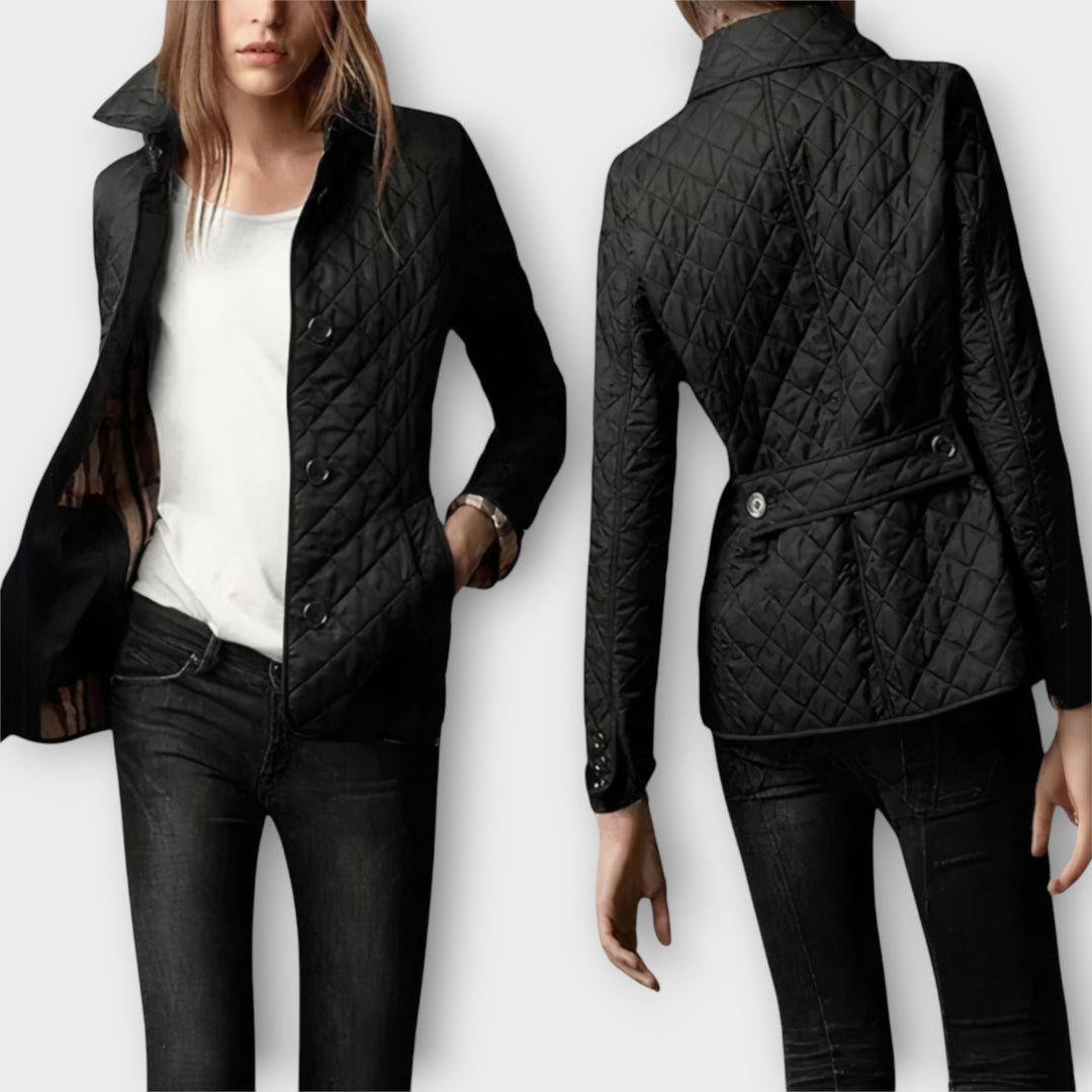 Καπιτονέ Σακάκι με Κομψή Γραμμή