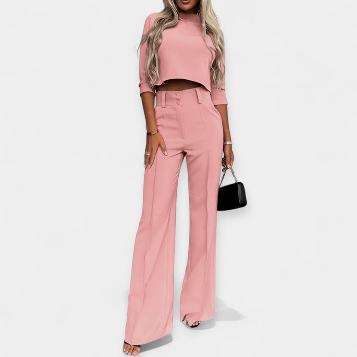 Σετ Crop Top και Παντελόνι