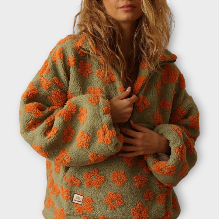 Ζεστό Φλις με Μοντέρνο Σχέδιο και Χαλαρή Εφαρμογή