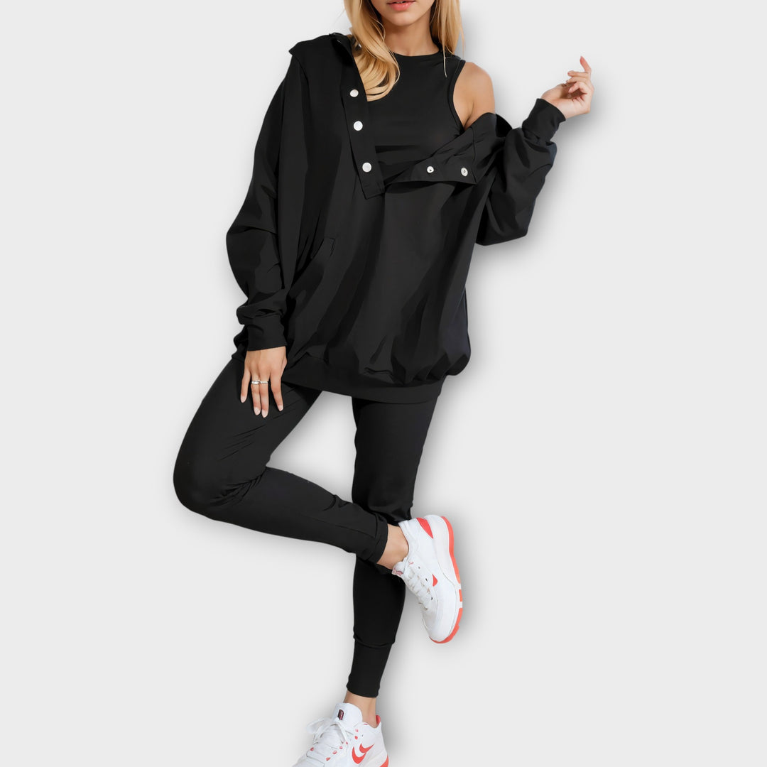 Σετ Loungewear με Μοντέρνες Λεπτομέρειες και Άνετη Εφαρμογή