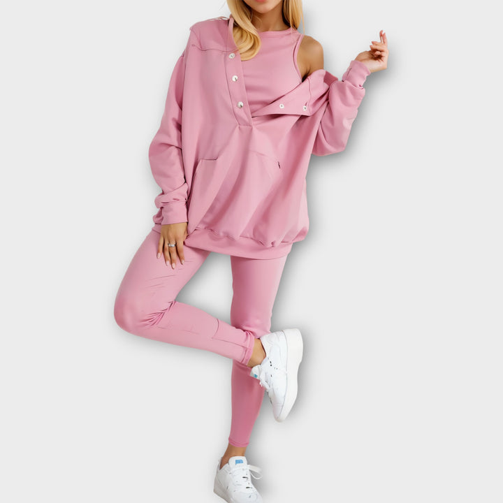 Σετ Loungewear με Μοντέρνες Λεπτομέρειες και Άνετη Εφαρμογή