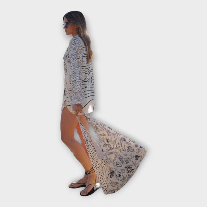 Αέρινο Καφτάν με Διαχρονική Κομψότητα