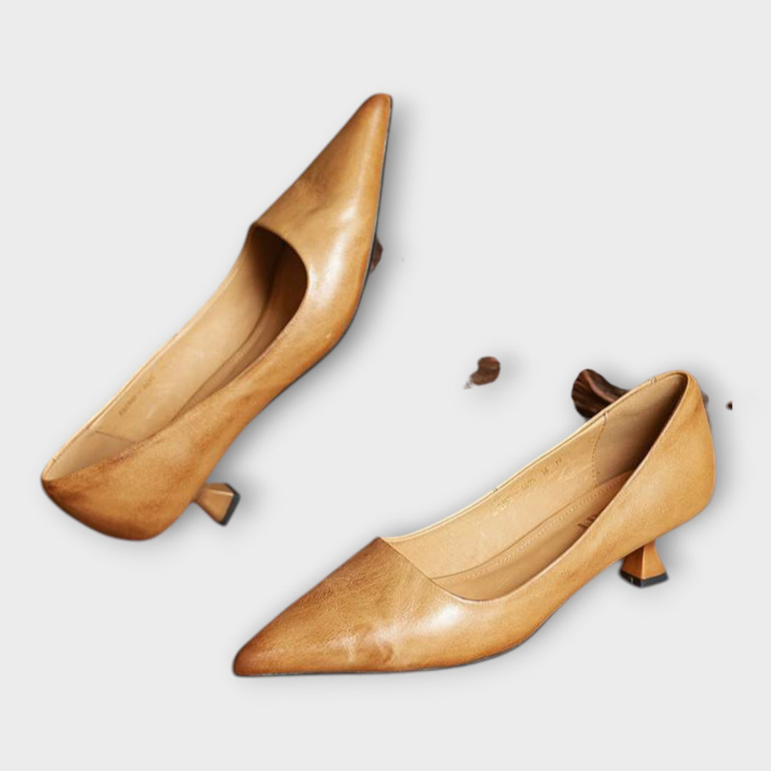 Κομψές Γόβες με Χαμηλό Τακούνι