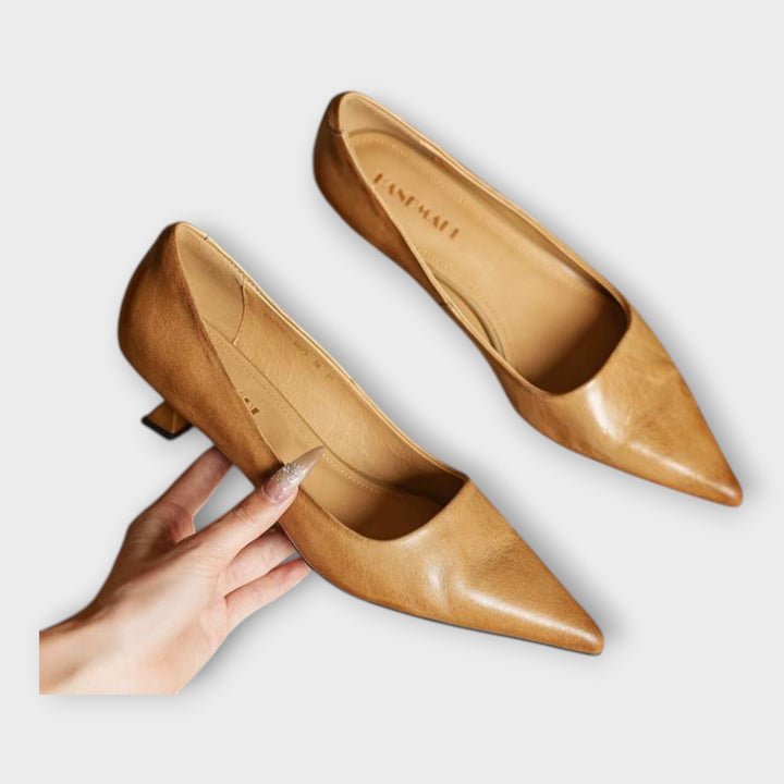 Κομψές Γόβες με Χαμηλό Τακούνι