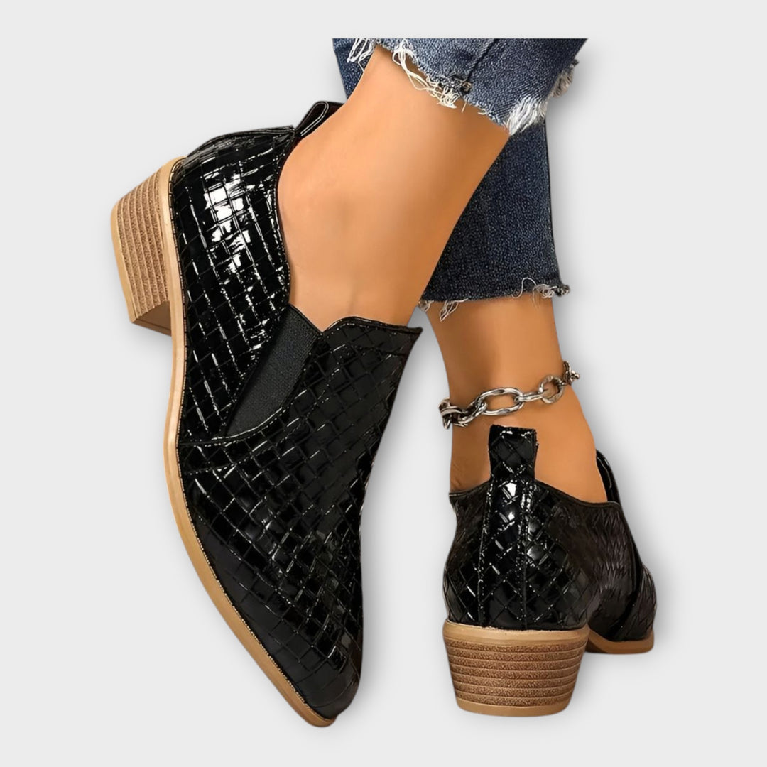 Κομψά Slip-On Παπούτσια με Χαμηλό Τακούνι