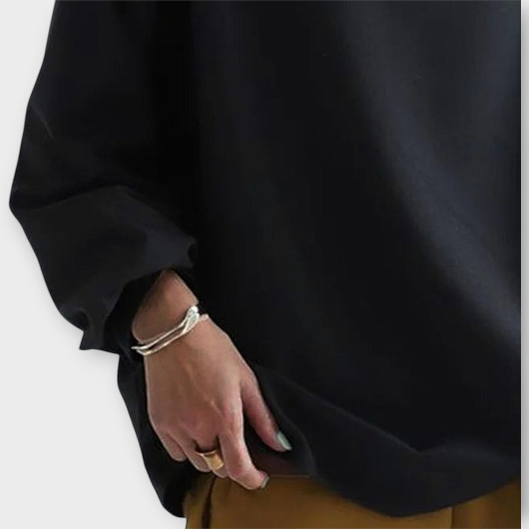 Μπλούζα με Χαλαρή Γραμμή και Minimal Σχεδιασμό