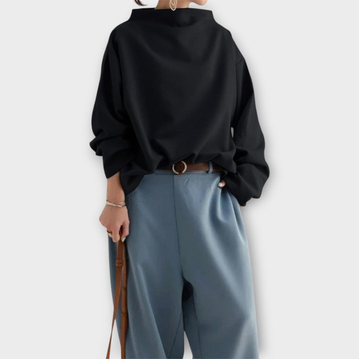 Μπλούζα με Χαλαρή Γραμμή και Minimal Σχεδιασμό