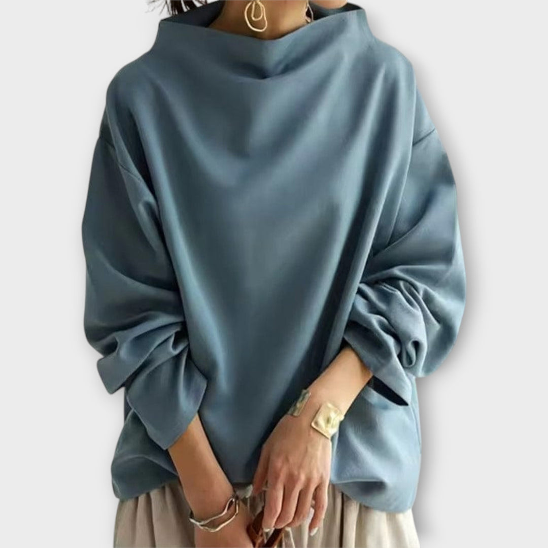 Μπλούζα με Χαλαρή Γραμμή και Minimal Σχεδιασμό