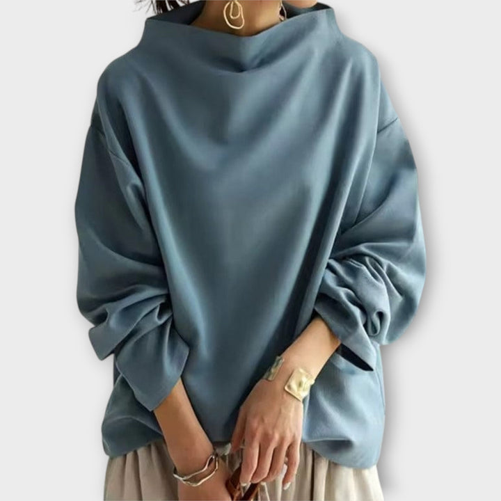 Μπλούζα με Χαλαρή Γραμμή και Minimal Σχεδιασμό