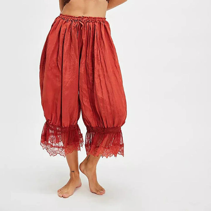 Παντελόνα Boho με Δαντέλα