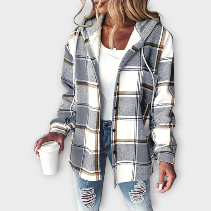 Ζακέτα με Σχέδιο και Κομψή Χαλαρή Γραμμή