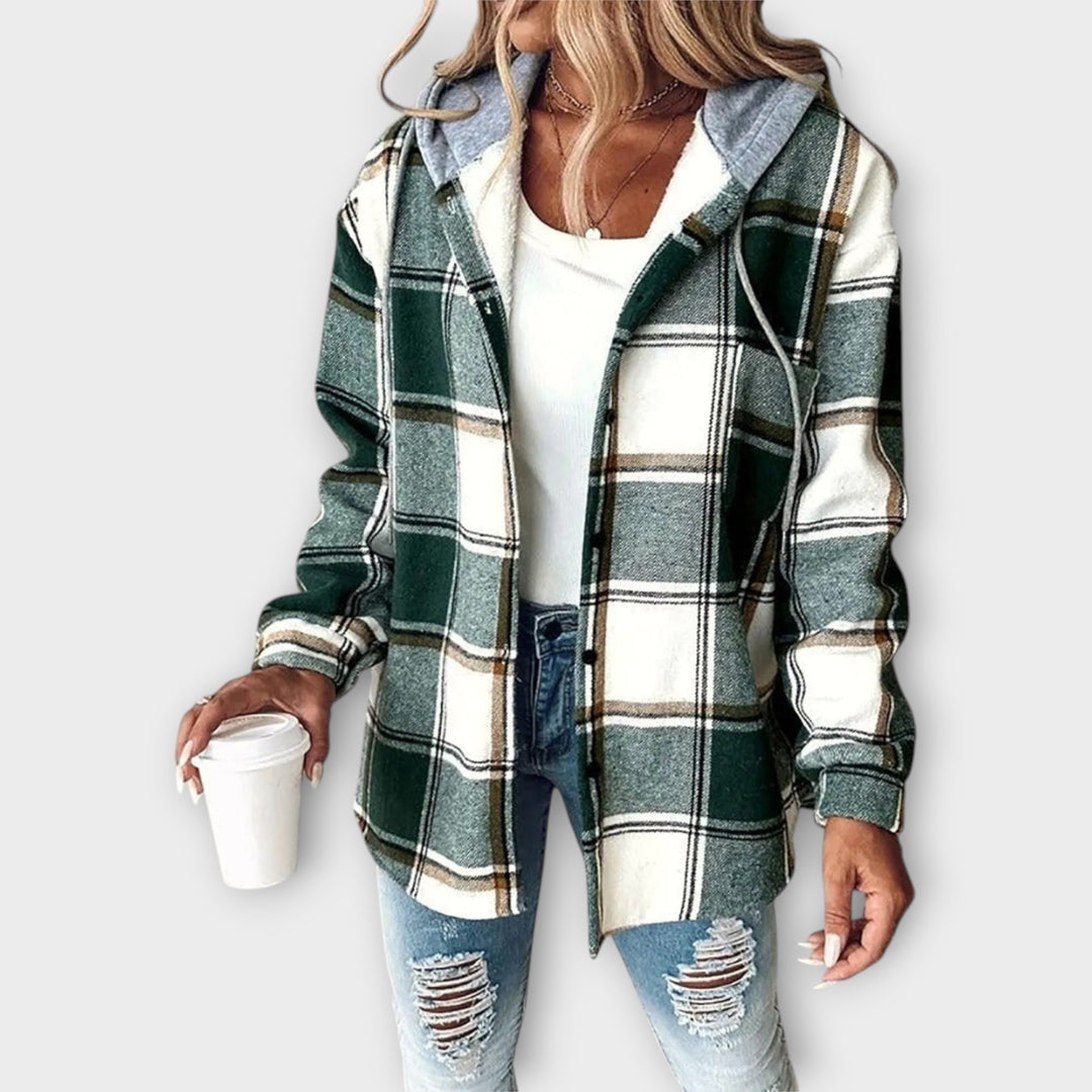 Ζακέτα με Σχέδιο και Κομψή Χαλαρή Γραμμή