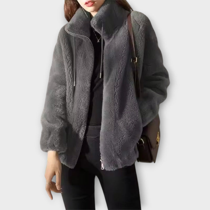 Κομψό Σακάκι με Απαλή Υφή και Χαλαρή Εφαρμογή