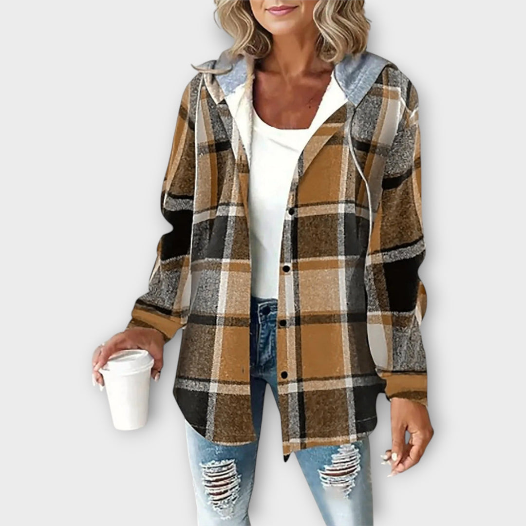 Ζακέτα με Σχέδιο και Κομψή Χαλαρή Γραμμή