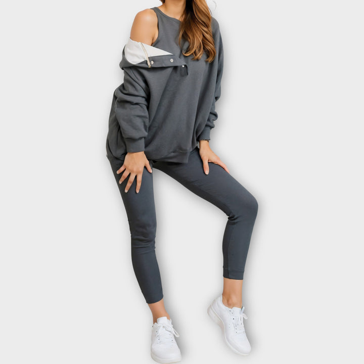 Σετ Loungewear με Μοντέρνες Λεπτομέρειες και Άνετη Εφαρμογή