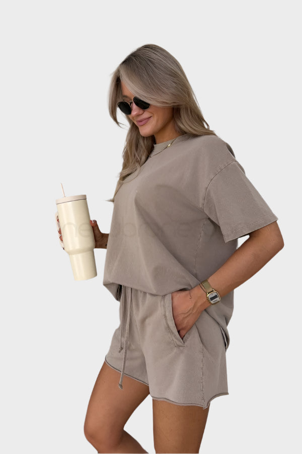 Casual Σετ με Μπλούζα και Παντελόνι Jogger