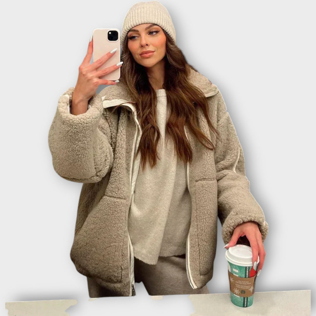 Κομψό Ζακέτα με Φερμουάρ και Μοντέρνα Αισθητική