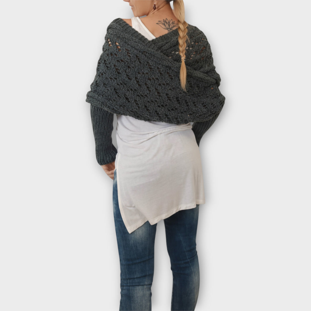 Κομψό Πλεκτό Ραπ με Μοναδική Υφή